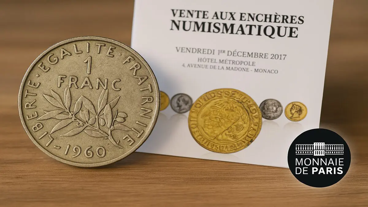 Pièce de 1 franc retrouvée dans un grenier adjugée à 18 000 € aux enchères