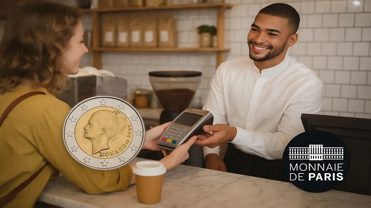 Elle pensait payer son café avec une pièce de 2 € classique qui s’est avérée très rare