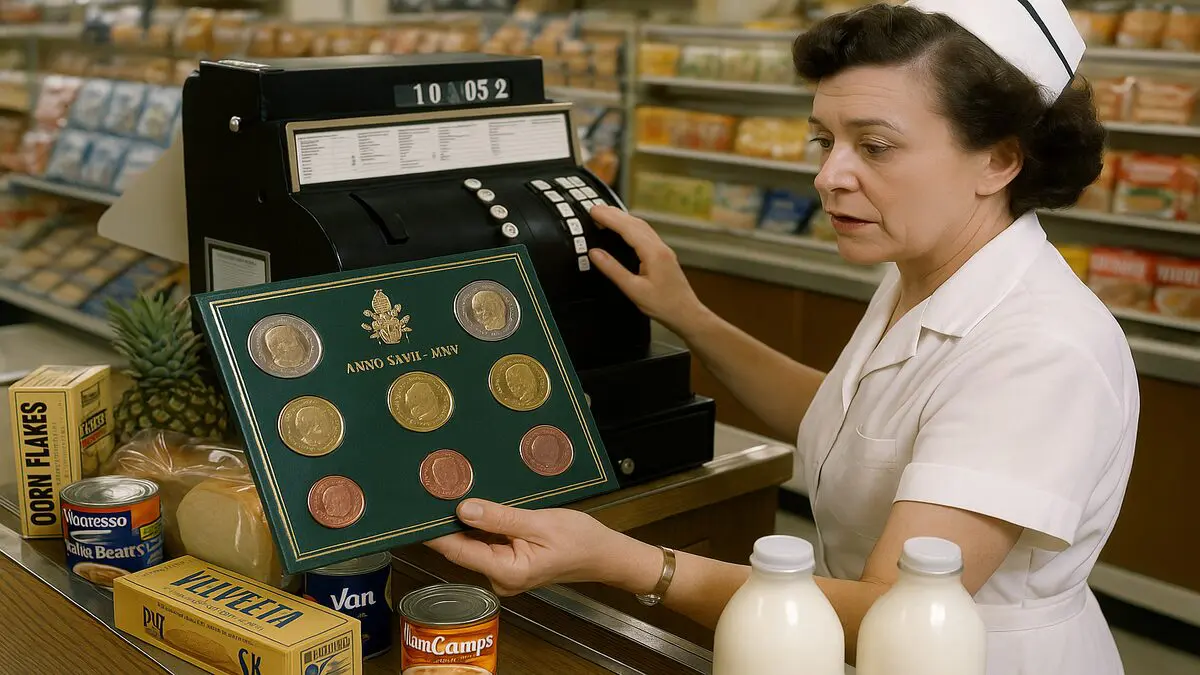 Pièce de 1 € édition limitée envoyée par erreur dans une grande surface