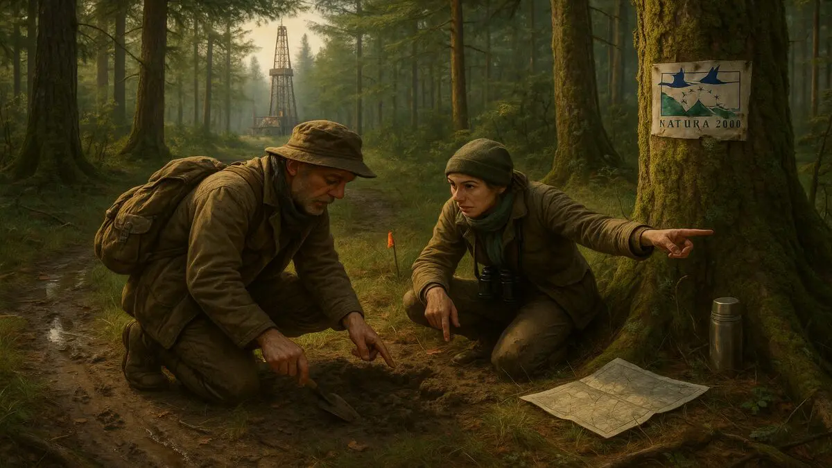 Illustration de la découverte de terres rares sous une zone Natura 2000